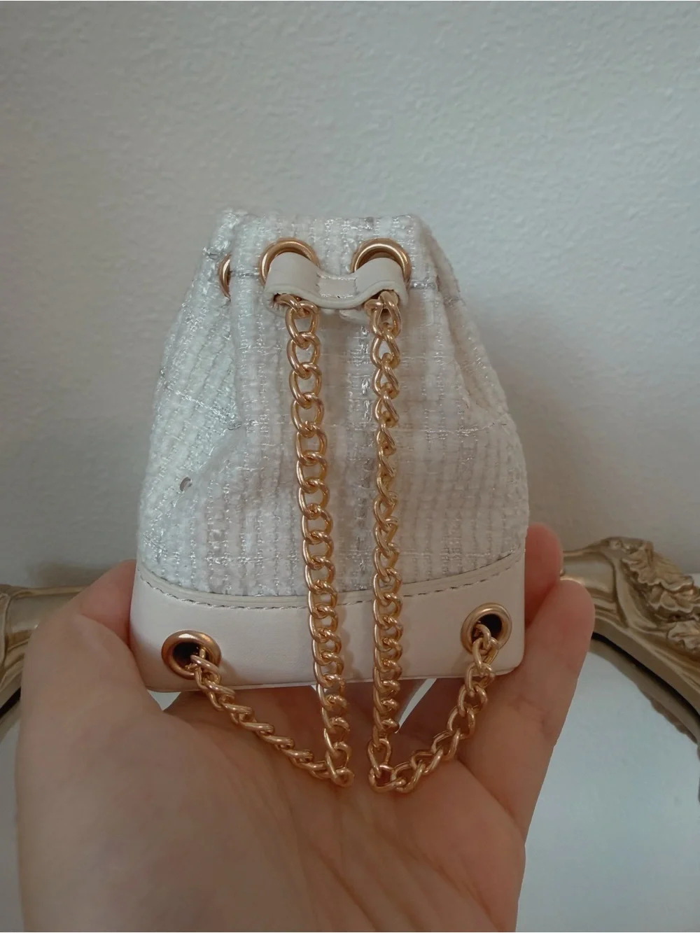 Mini Tweed Bag Charm Set